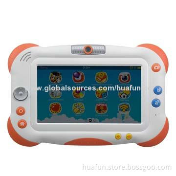 7-inch Kids' Tablet PC, 800*480P, 1/32GB, 0.3/0.3MP Front/Back Camera, Single Core RK2926, TN/IPS